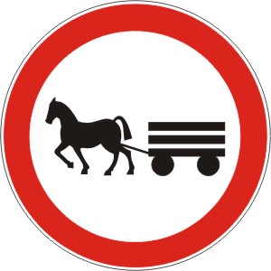 zabrana kretanaj zapreznih vozila